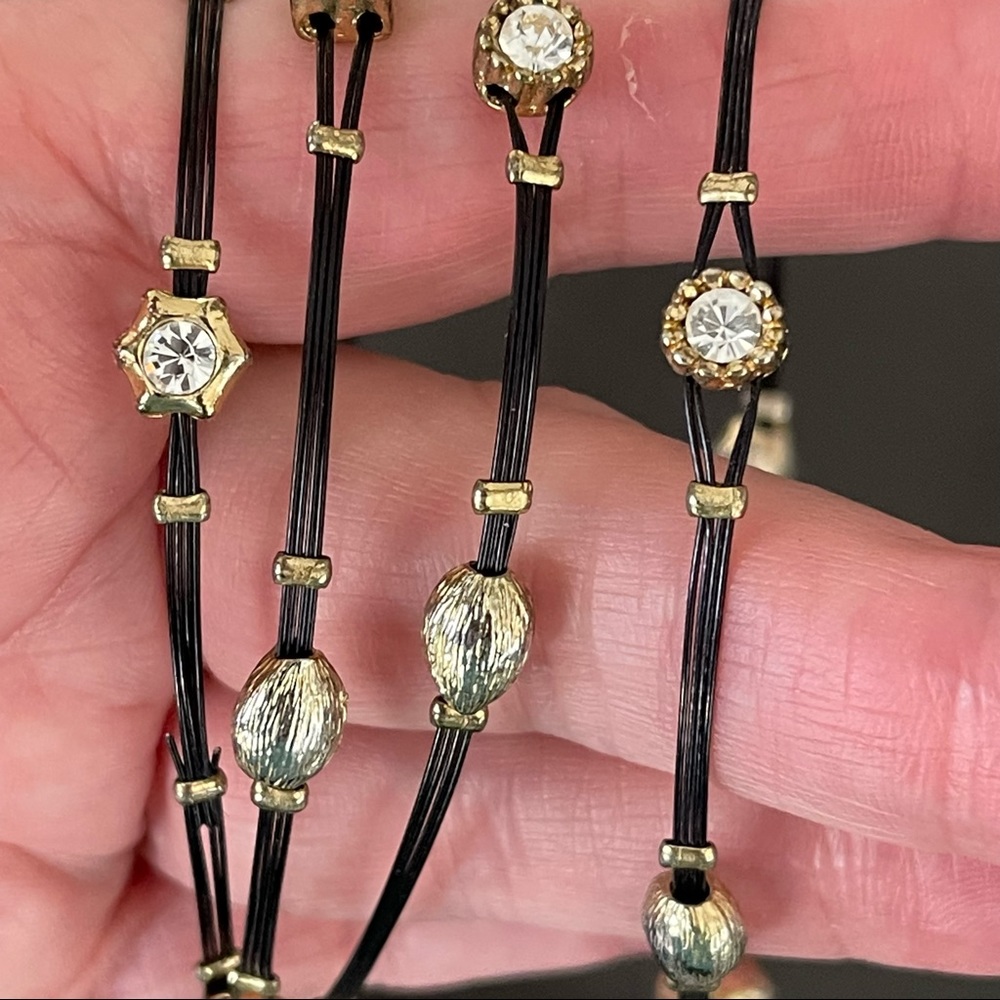 Set of four wire bracelets